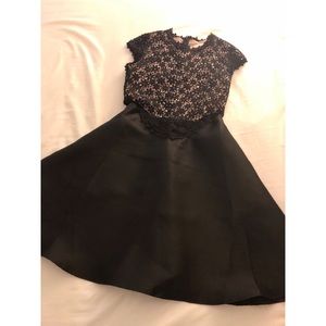 Black dress with side cut